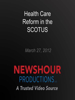 cover image of Health Care Reform in the SCOTUS
